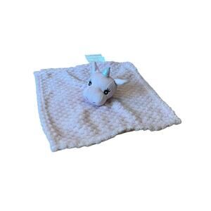 Born Loved Security Lovey Blanket Pink Unicorn Soft Cuddly Plush 12x22” Sparkle